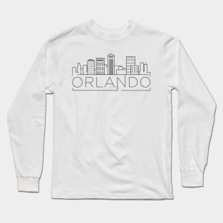 Orlando Minimal Skyline Long Sleeve T-Shirt